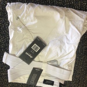 White mens cargo shorts